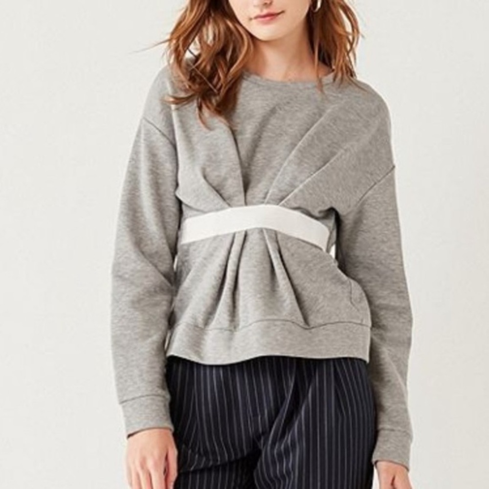Out From Under Banded Gray Sweatshirt